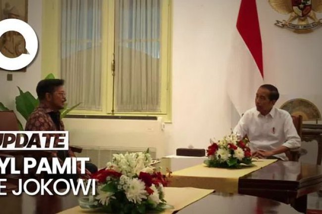 Potret SYL saat Pamit Temui Jokowi di Istana