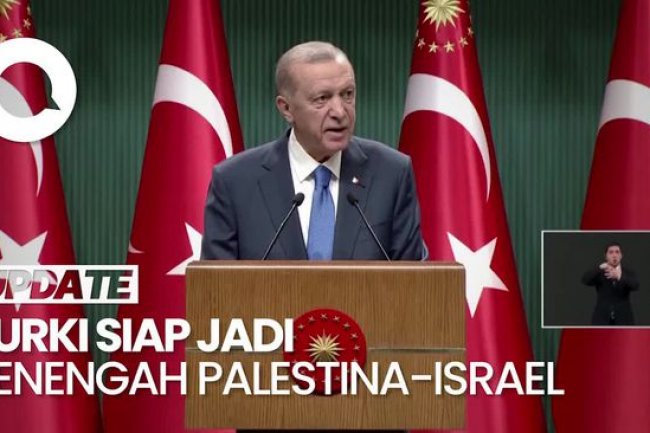Siap Jadi Penengah, Erdogan Minta Serangan Israel-Hamas Disetop
