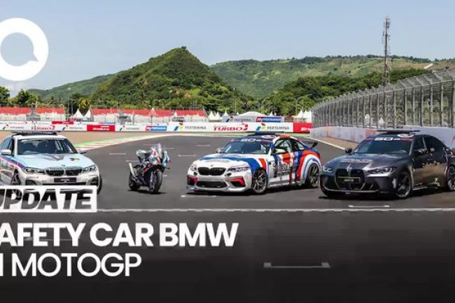 Melihat Langsung Safety Car BMW yang Kawal Marquez Cs saat Balapan