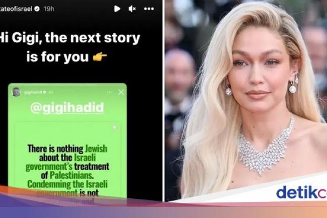 Akun Instagram Negara Israel Tag Gigi Hadid di Foto Mengerikan
