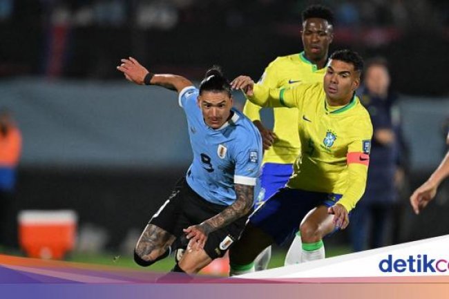 Uruguay Vs Brasil: Nunez Cemerlang, La Celeste Menang