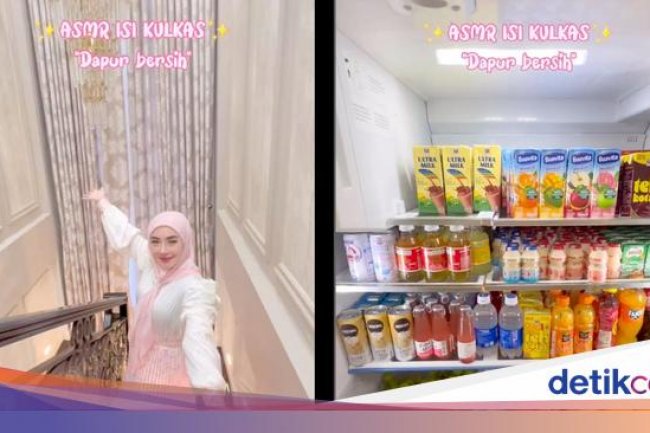 Intip Momen 'Crazy Rich Aceh' Shella Saukia Saat Penuhi Isi Kulkas Dapur!