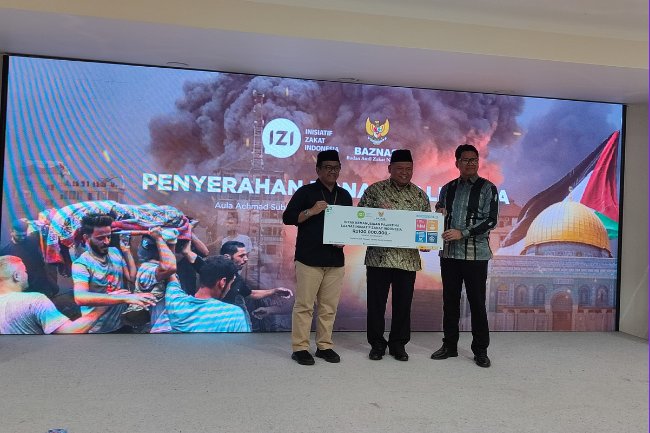 BAZNAS & Laznas IZI Bersinergi Salurkan Bantuan untuk Rakyat Palestina
