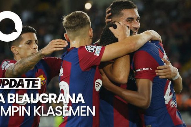 Liga Champions: Barcelona Menang Tipis atas Shakhtar Donetsk 2-1