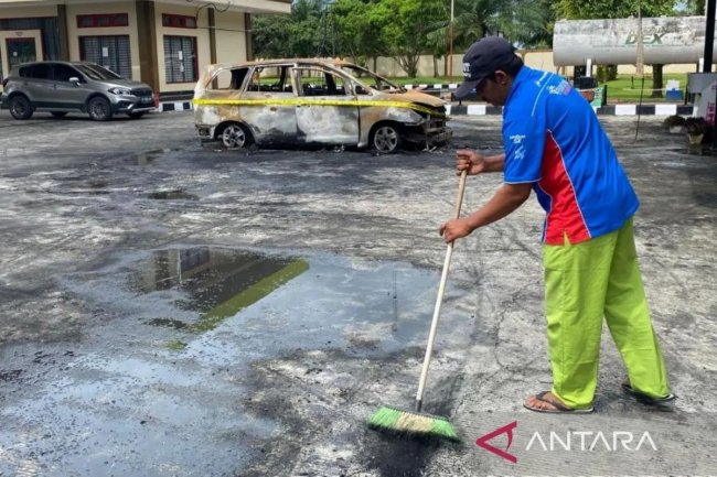 Polisi Temukan Kejanggalan Pada Peristiwa Kebakaran Mobil Di SPBU Nagan Raya
