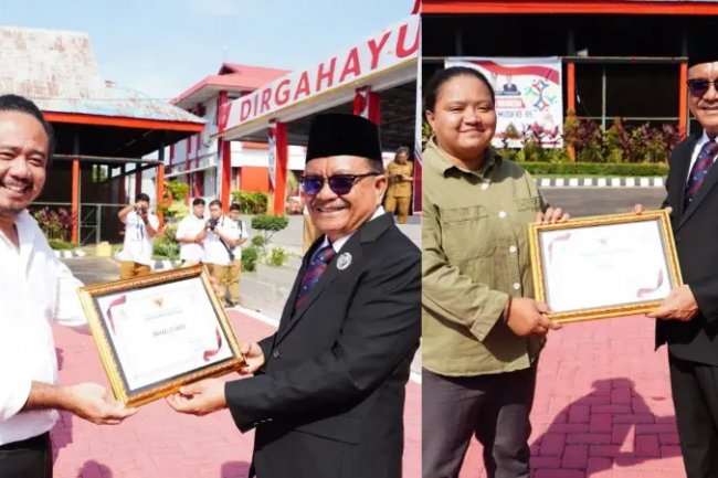 Wali Kota Bitung 'Bagi-bagi' Penghargaan di Peringatan Hari Sumpah Pemuda