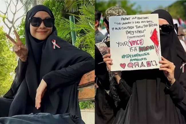 Ikut Aksi Dukung Bela Palestina, Zaskia Adya Mecca Tak Takut Sepi Job