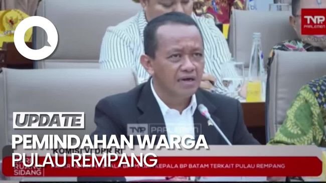 Bahlil: 322 KK Warga Rempang Sukarela Pindah, Bukan Dipaksa