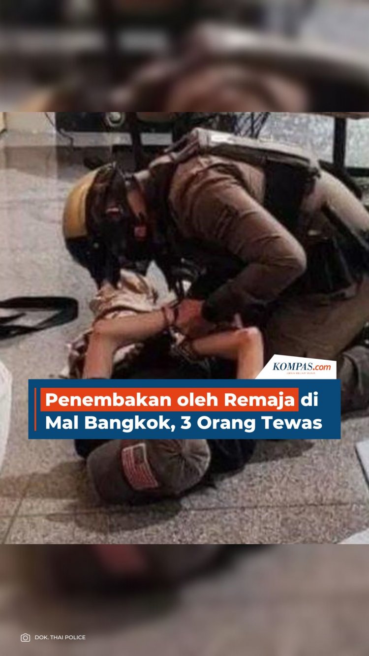 Peristiwa penembakan terjadi di sebuah mal di Bangkok, Thailand pada Selasa (3/10/2023).