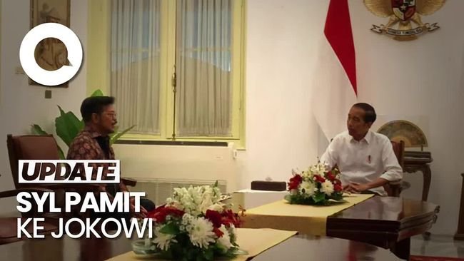 Potret SYL saat Pamit Temui Jokowi di Istana