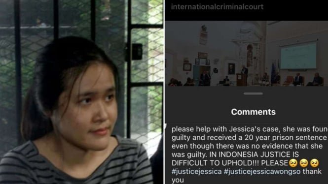 Akun IG Pengadilan Kriminal Internasional Dibanjiri Netizen Indonesia Minta Keadilan Kasus Jessica
