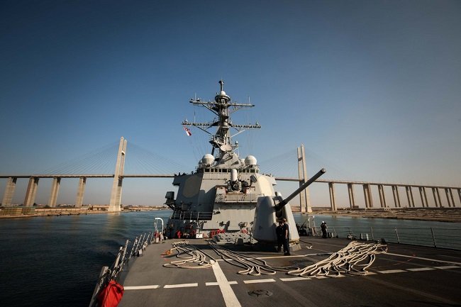 Bantu Israel, Angkatan Laut AS Cegat 3 Rudal Ditembakkan dari Yaman
