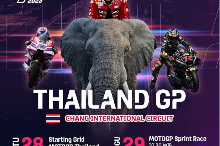 Tonton Live Race MotoGP 2023 GP Thailand Sirkuit Internasional Chang, Jadwal Trans 7 Minggu 28 Oktober 2023