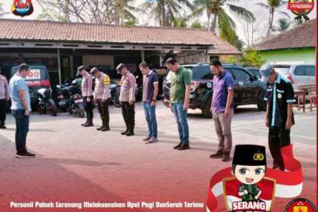 Polsek Carenang Polres Serang Apel Pagi