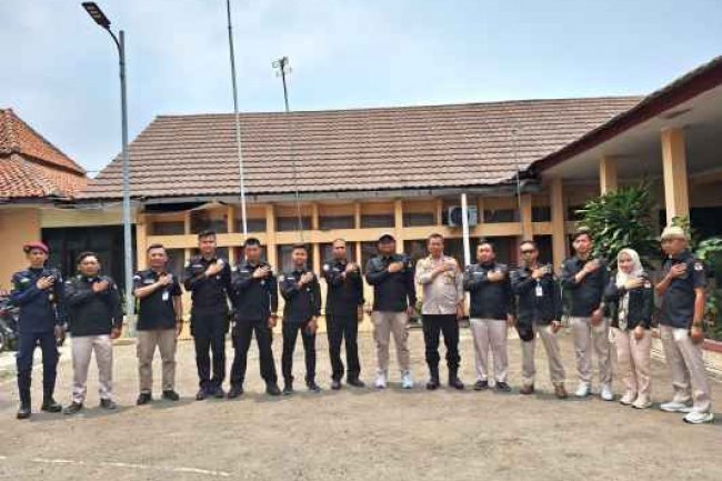 Polda Banten Dampingi KPU Sosialisasi Kirab Pemilu 2024
