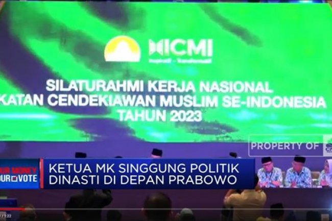 Video: Ketua MK Singgung Politik Dinasti Di Depan Prabowo