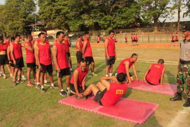 Jaga Kebugaran Tubuh Kodim Klaten Gelar Kesegaran Jasmani Periodik
