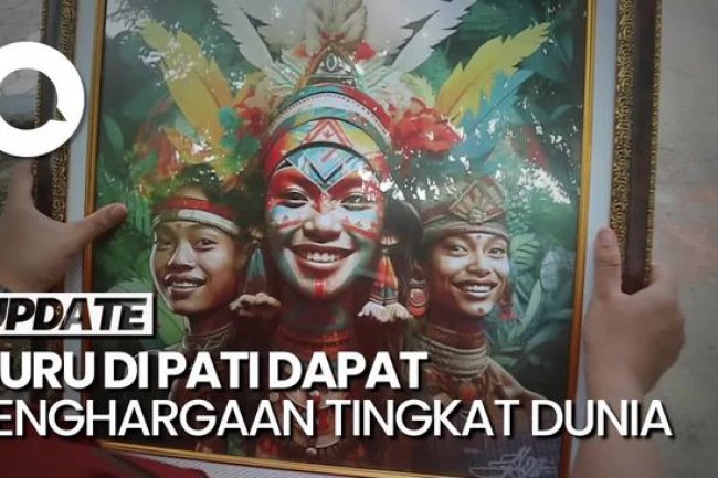 Keren! Guru MTsN 1 Pati Raih Penghargaan Digital Artwork Internasional