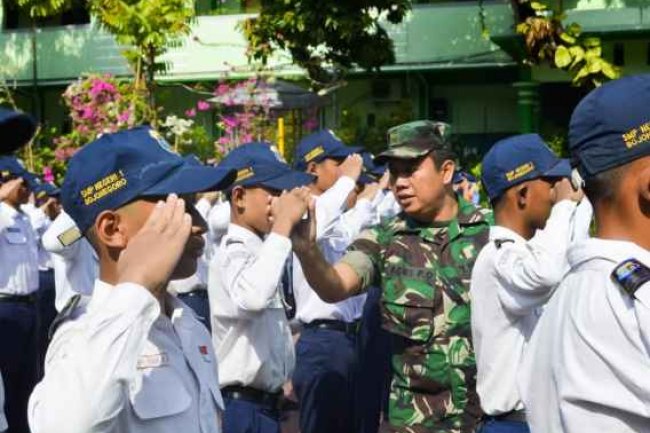 Cegah Perundungan, Babinsa Kodim Bojonegoro Serentak Gelar Penguatan Bela Negara