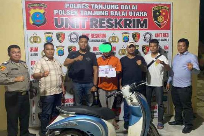 Polsek Tanjung Balai Utara Polres Tanjung Balai Tangkap Pelaku Curanmor