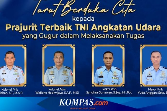 3 Prajurit Korban Kecelakaan Pesawat Super Tucano Dimakamkan di TMP Malang