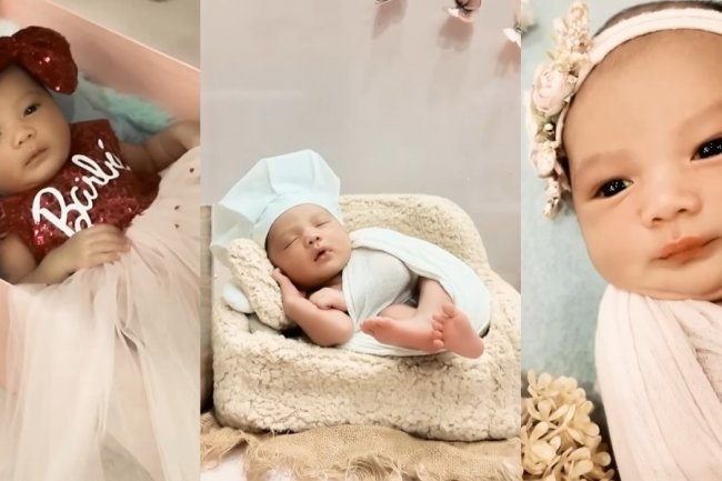 10 Potret Newborn Photoshoot Baby Azura Anak Aurel Hermansyah dan Atta Halilintar, Masih Bayi Sudah Sadar Kamera - Gemas Jadi Barbie Hingga Chef Cilik