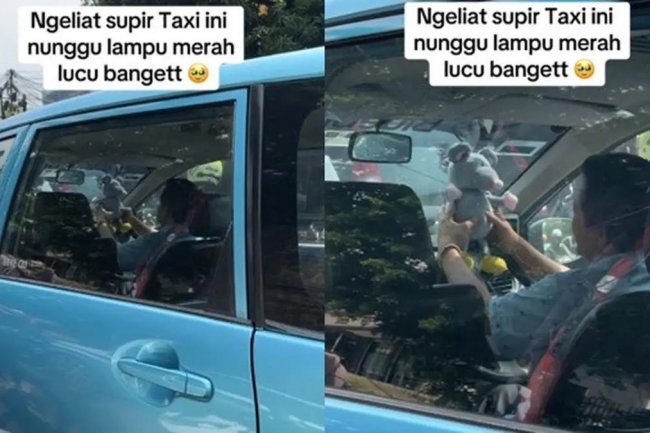 Cara Unik Sopir Taksi Menghadapi Kemacetan, Bikin Netizen Bertanya-tanya