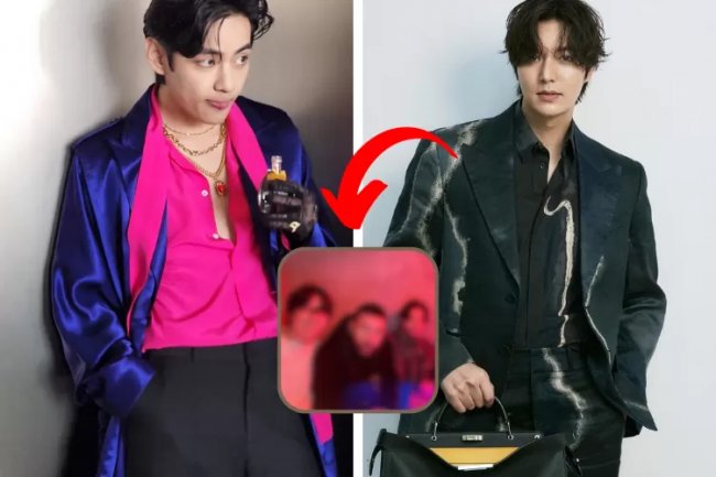Momen V BTS Foto Bareng Lee Min Ho dan Seorang Creative Director Ini Bikin Heboh Netizen: Comeback Aktor?