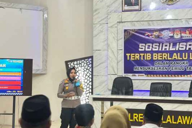 Sat Lantas Polres Pelalawan  Sosialisasi Tertib Berlalu