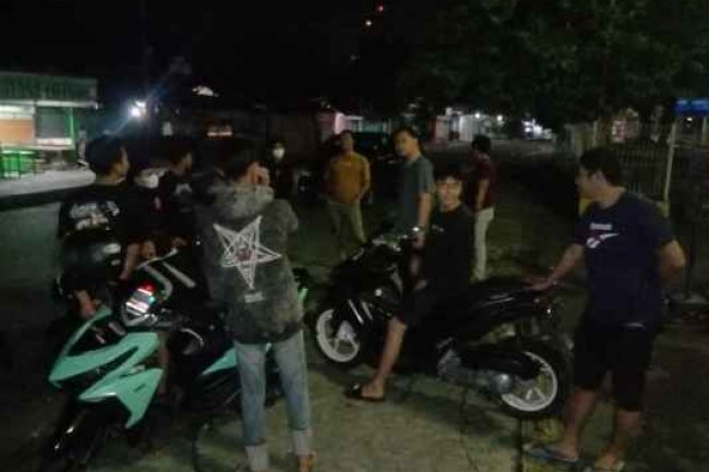 Satreskrim Polres Cilegon Laksanakan Blue Light Patrol