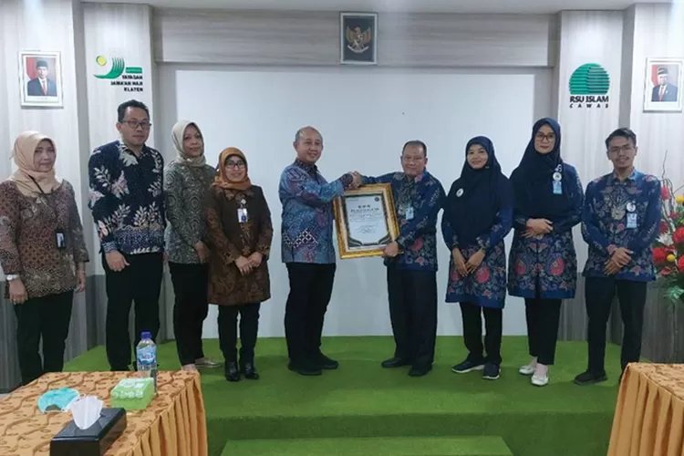 RSU Islam Cawas Raih Penghargaan dari Direktur Teknologi Informasi BPJS Kesehatan