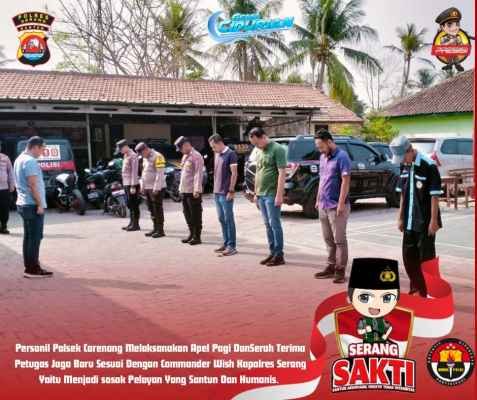 Polsek Carenang Polres Serang Apel Pagi