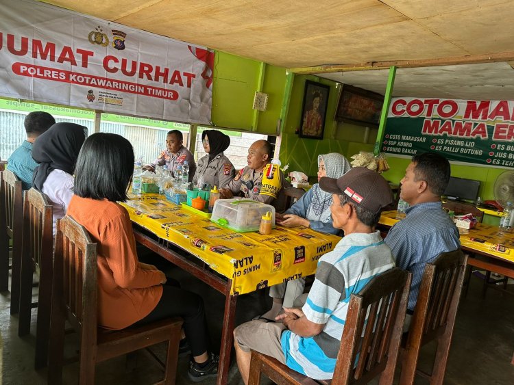 Jaring Aspirasi Masyarakat Polres Kotim Gelar Jum’at Curhat