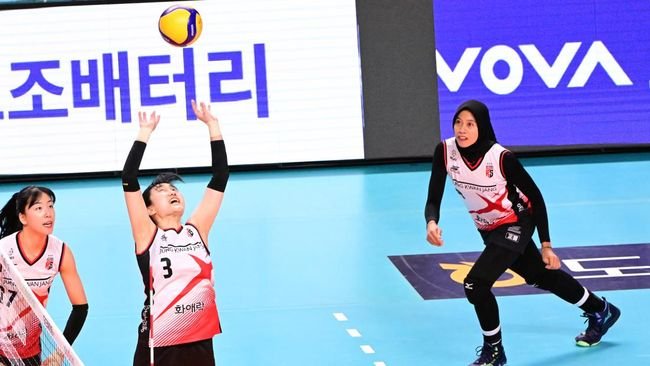 Liga Voli Korea Pamer Aksi Suporter Indonesia Dukung Megawati Megatron