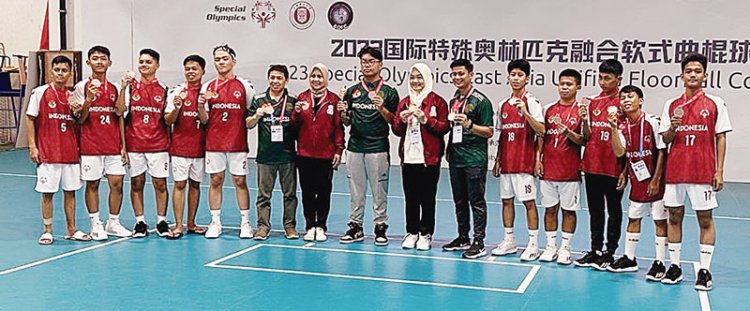 SOIna Riau Raih Perunggu di Floorball Internasional Cina