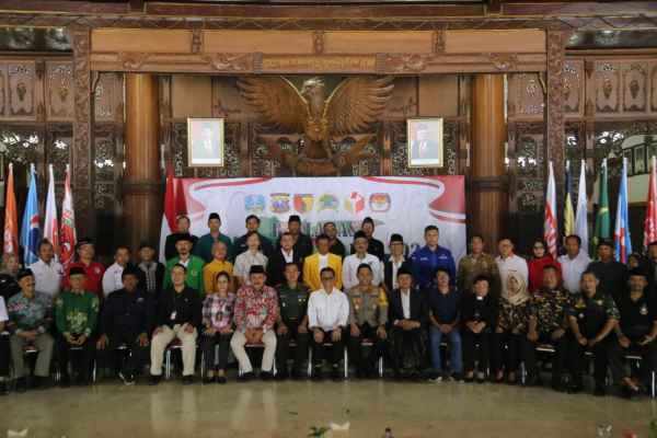 Deklarasi Pemilu Damai, Kapolres Tulungagung : TNI  Polri Akan Menjaga Netralitas