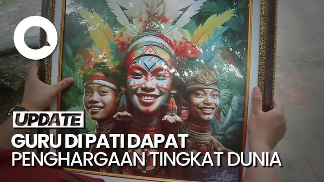 Keren! Guru MTsN 1 Pati Raih Penghargaan Digital Artwork Internasional