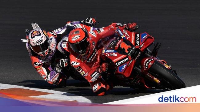 Jadwal MotoGP Valencia 2023: Race Penentu Juara Bagnaia Vs Martin!