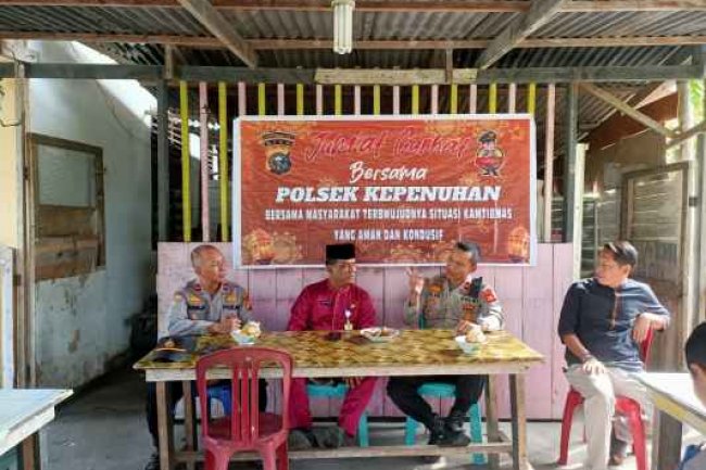 Pada Giat Jumat Curhat Kapolsek Kepenuhan, Terima Keluh Kesah Camat