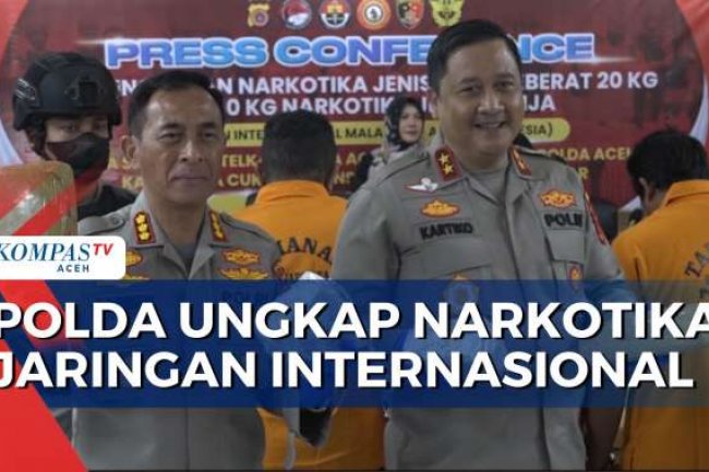 Polda Aceh Kembali Ungkap Narkotika Jaringan Internasional