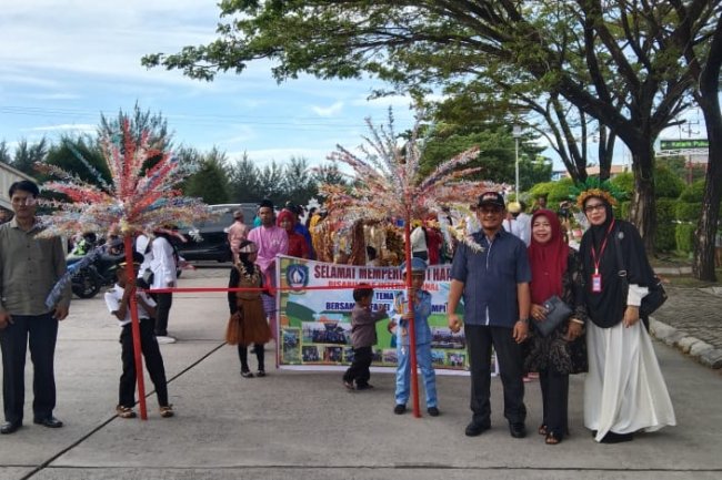 Hasil Karya Anak Didik SLB Negeri Natuna, Hiasi Pawai Hari Disabilitas Internasional