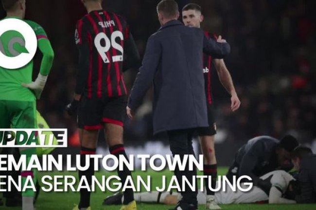 Kapten Luton Town Kolaps di Lapangan, Laga Lawan Bournemouth Disetop