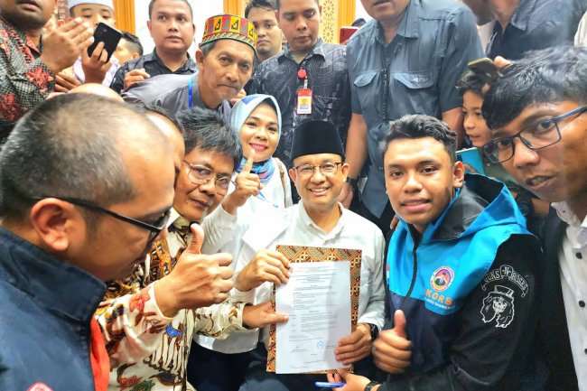 Peristiwa Langka, Anies Baswedan Kukuhkan Sendiri Tim Bakorsi Kota Langsa