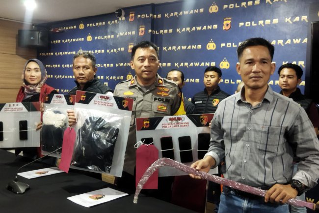 Polres Karawang Tangkap Pelaku Pembacokan di Peristiwa Tawuran Pelajar