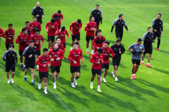 TIMNAS SENIOR INDONESIA, Geber Latihan di Hari Kedua untuk Skuad Garuda