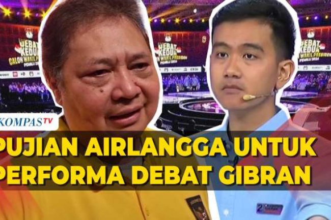 Airlangga Puji Gibran di Debat Cawapres: Teknokratis, Dipuji Media Internasional