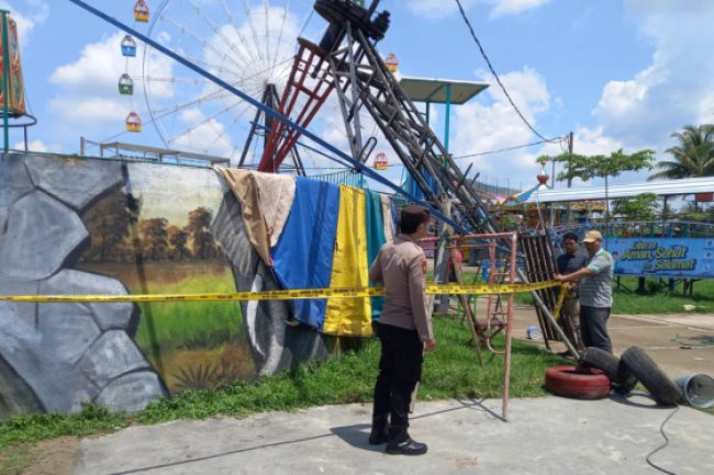 Ambruk Wahana Swinger Banyuwangi Night Amazing, Diduga Ada Kerusakan