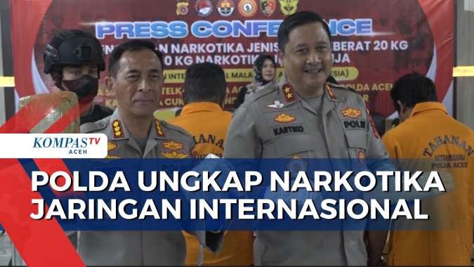 Polda Aceh Kembali Ungkap Narkotika Jaringan Internasional