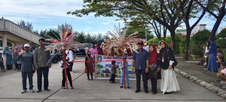 Hasil Karya Anak Didik SLB Negeri Natuna, Hiasi Pawai Hari Disabilitas Internasional