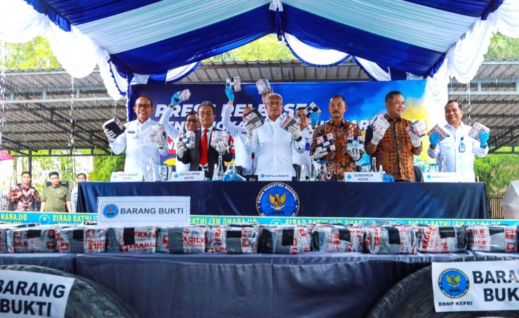 Bongkar Sindikat Narkotika Jaringan Internasional, BNNP Kepri Amankan 60Kg Sabu di Tanjungpinang